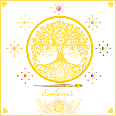 Logo von Enthousio-Moment. Intuitives Malen mit Kathi Hildebrandt für Euren Enthousio- Moment.